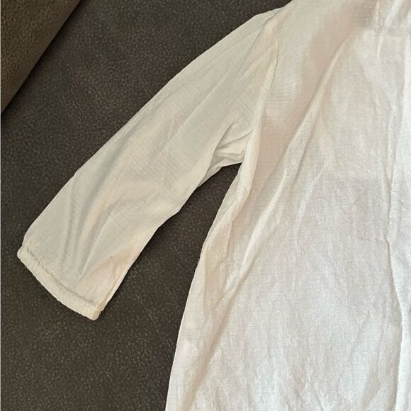 PRIMARK | Ecru | EMBROIDERED TEXTURED TOP - Picture 11 of 13